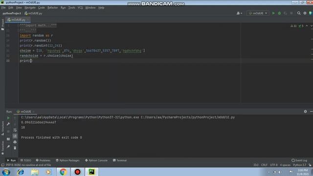 Python Module#3| RANDOM | Coding Only смотреть онлайн