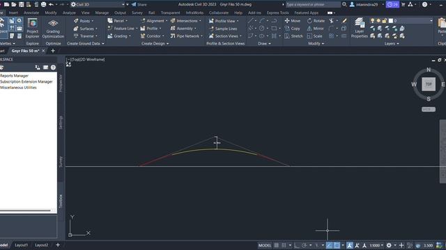 Autodesk Civil 3D 2023 Gnyr Fiks 50 m dwg 2023 05 22 14 49 26 смотреть онлайн