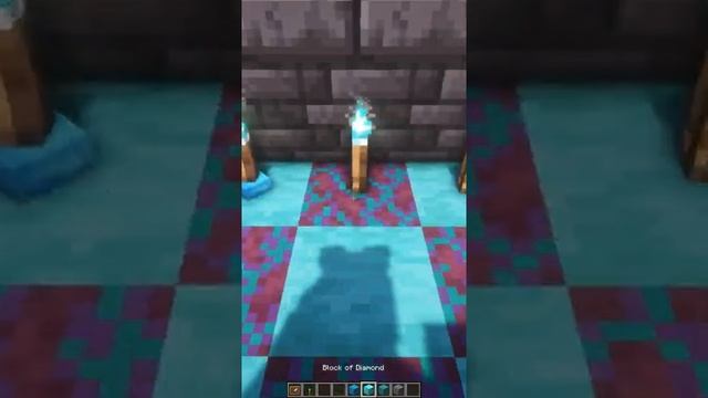 Несколько билдхаков с синим факелом | Майнкрафт постройки | #Shorts