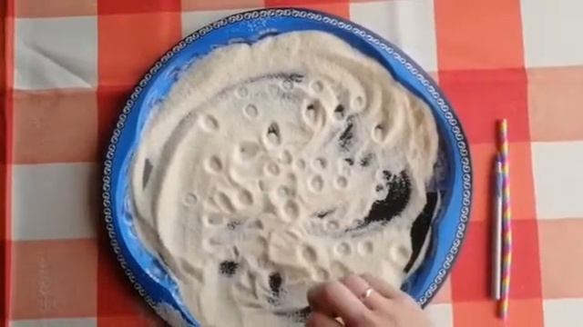 Мастер-класс по рисованию манной крупой