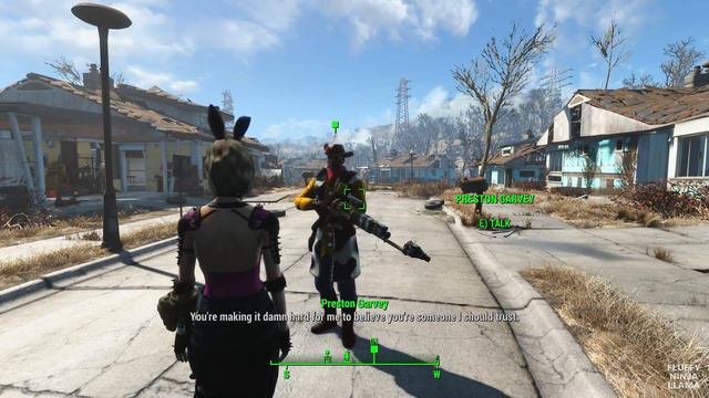 Fallout 4 Nuka-World DLC - Meeting Preston in Concord after Becoming the Overboss смотреть онлайн