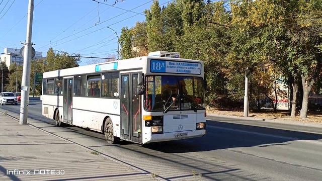24.09.2023. Автобус 'Mercedes Benz-O405', ГРЗ: - е647мв, 164, маршрут №18-'д'. смотреть онлайн