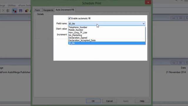 Setting up Auto-increment in HP Teleform's Automerge Publisher смотреть онлайн