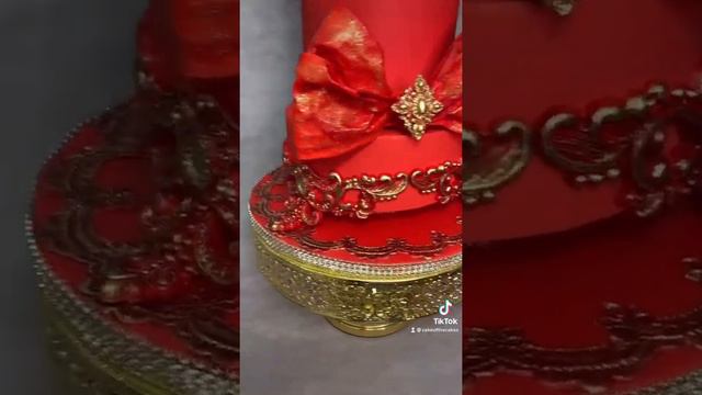 Wafer paper red bow cake смотреть онлайн