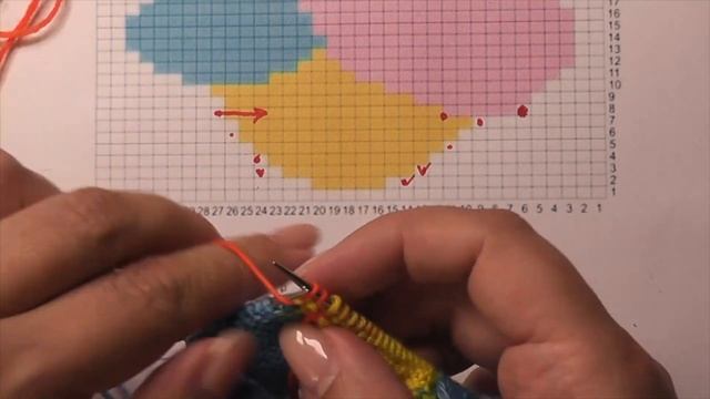 Супер способ вязания интарсии по кругу. Идеален для новичков