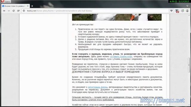 Бизнес план разведения птицы смотреть онлайн
