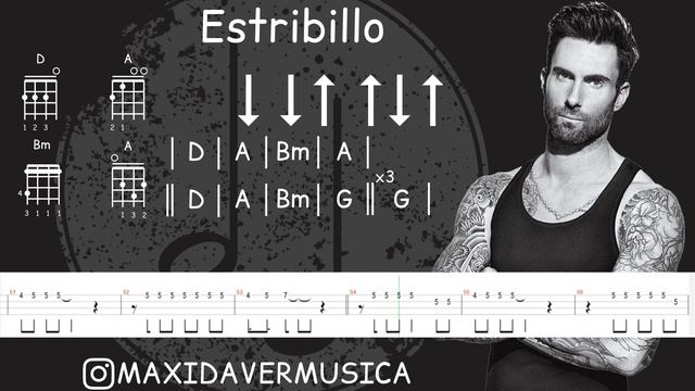Maroon 5 - She Will Be Loved | Como Tocar en Ukelele | Melodia y Acordes | Tutorial Fácil | Tab | смотреть онлайн