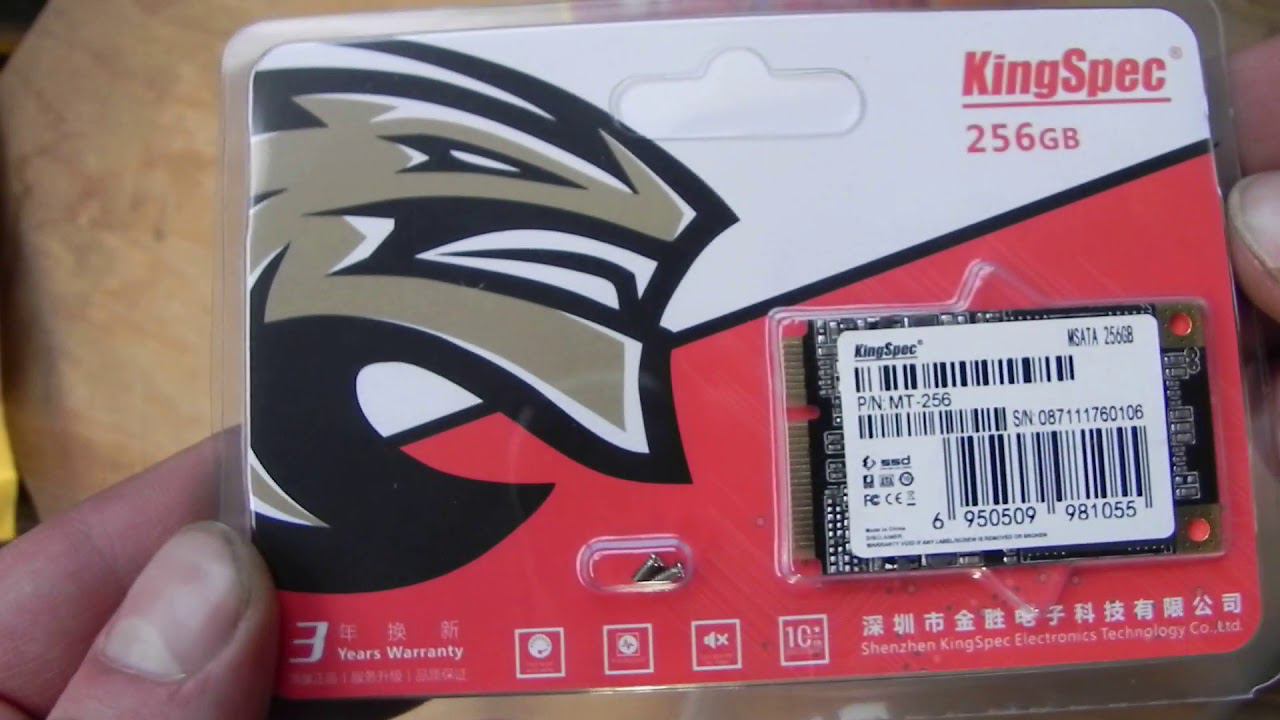 SSD MT 256 Kingspec 256 ГБ MSATA твердотельный жесткий диск из Китая