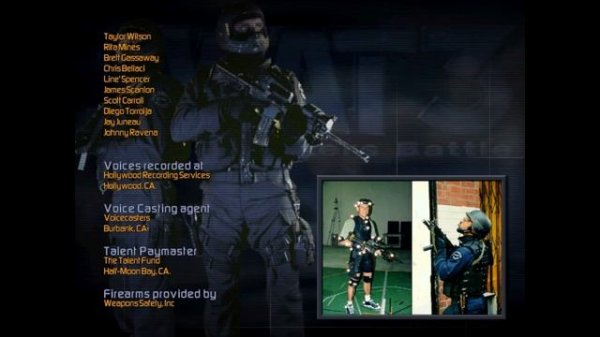 SWAT 3: Close Quarters Battle (Credits) (Windows)