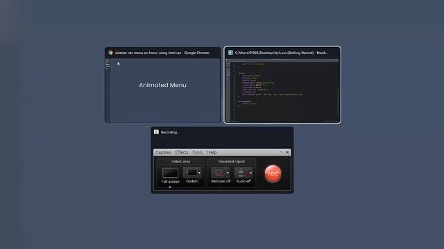 Sidebar Nav menu with Hover Animation - CSS Hover in website смотреть онлайн