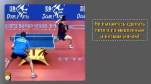 «Петля» или мощный топ-спин справа в настольном теннисе!