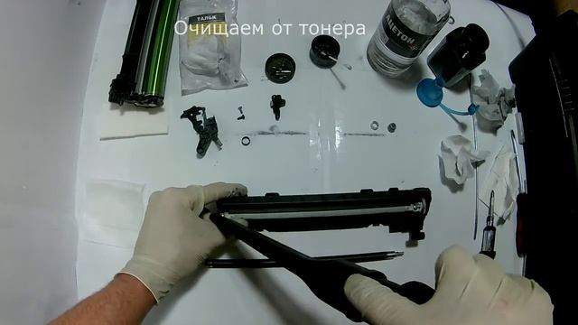 Как заправить картридж 36А (HP CB436A) смотреть онлайн