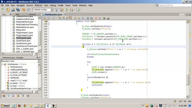 Java - Sockets - Creating a Port Scanner and Ping Sweeper - 3 of 3 смотреть онлайн