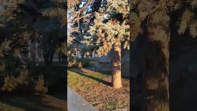 🇺🇦. Запорожье сегодня. 04.12.22. Танк на постаменте в центре Запорожья продолжает стоять. смотреть онлайн