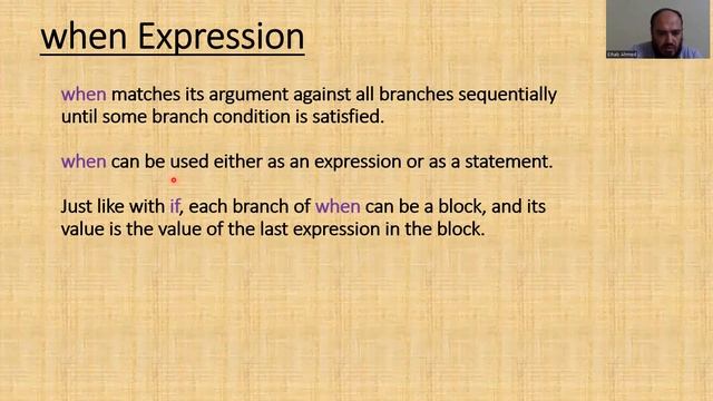 Kotlin when expression смотреть онлайн