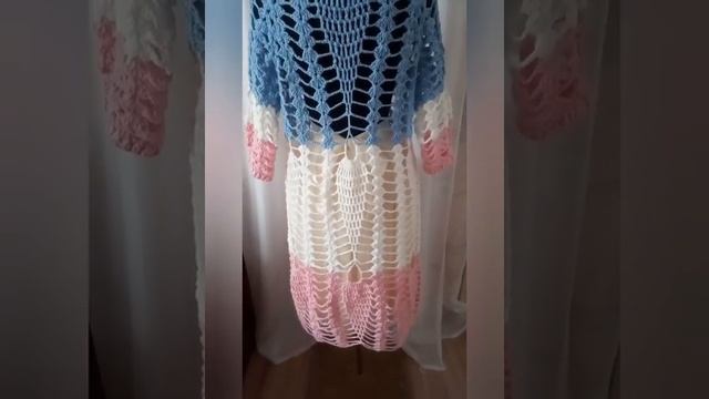 Crocheted Cardigan/ Knitting Cardigan/ Cardigan/вязаные кардиган крючком/кардиган ананасы.