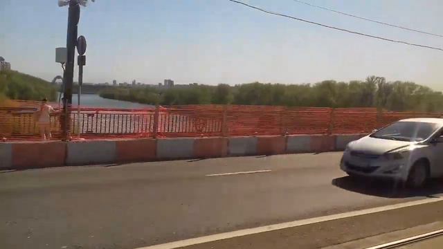 Трамвай 71-911ЕМ "Львёнок" маршрут 21 "М. Щукинская-Таллинская ул.". смотреть онлайн