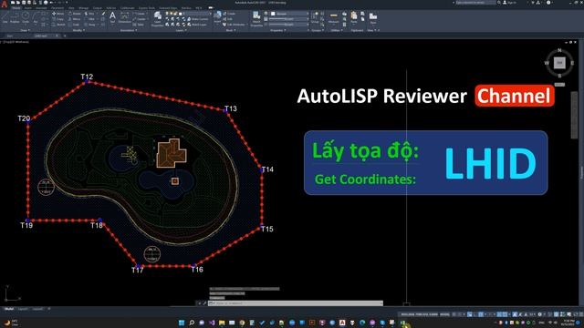 Lisp Lấy tọa độ điểm Polyline và Block | Get coordinates of polyline and blocks | AutoLISP Reviewer смотреть онлайн