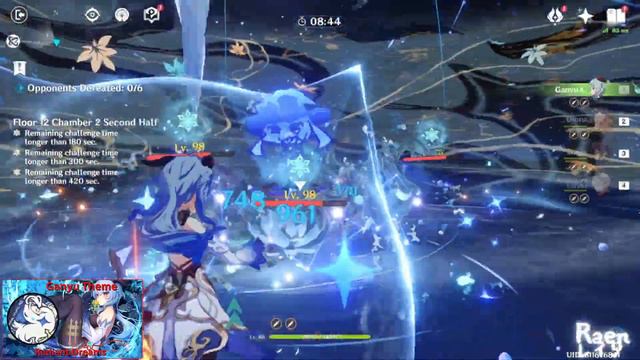 Yanfei Reverse Vape + Burgeon / Ganyu + Mona Freeze Morgana Spiral Abyss Floor 12 3.5 Genshin Impac смотреть онлайн