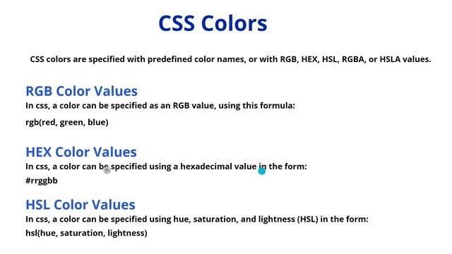 CSS color tag | css in RGB colors | css in HEX colors | CSS in HSL colors | Css colors tag #12 смотреть онлайн