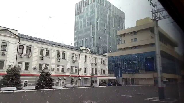 17.03.2022. Россия. Ростовская область. Ж/д-станция Ростов-Главный. Снегопад смотреть онлайн
