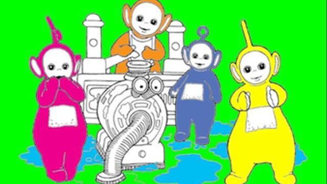 Teletubbies Funny Kids Video - Coloring Page смотреть онлайн
