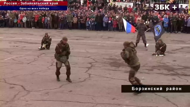 ПОКАЗАТЕЛЬНЫЕ ВЫСТУПЛЕНИЯ ВОЕННОСЛУЖАЩИХ В ЧЕСТЬ ДНЯ ПОБЕДЫ ПРОШЛИ В БОРЗЕ смотреть онлайн