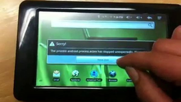 MID Tablet - process android.process.acore has stopped