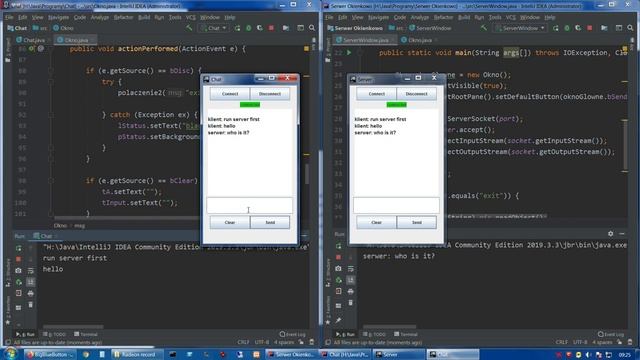 Java: client srever chat application presentation смотреть онлайн