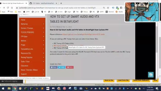 BetaFlight Tutorial How to Add VTX Table Smart Audio from Cyclone FPV смотреть онлайн