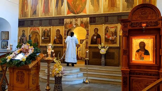 Неделя 11-я по Пятидесятнице. Попразднство Преображения. Обретение мощей свт. Митрофана. смотреть онлайн