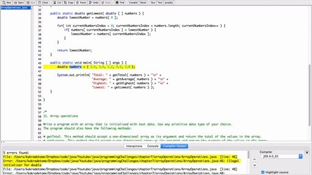 7.11. (Part 3) Array Operations - Java смотреть онлайн