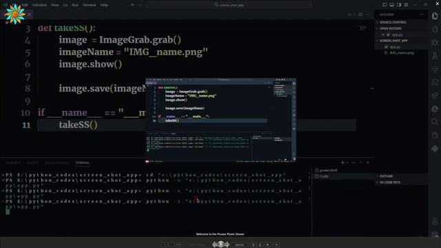 Create a Screenshot app using only a few lines of Python | Python Programming | Screenshot App смотреть онлайн