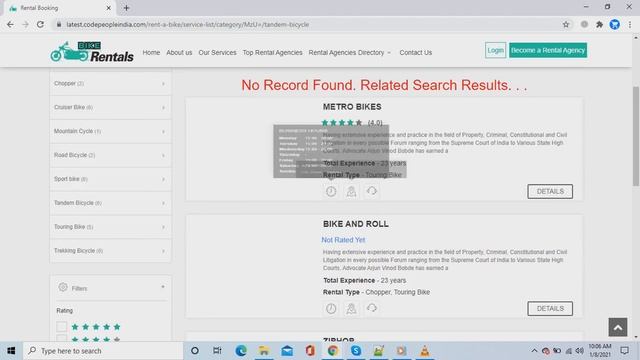 BIKE RENTAL SYSTEM IN CORE PHP смотреть онлайн