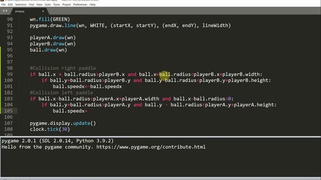 Making a Pong Game in Pygame, #2 смотреть онлайн