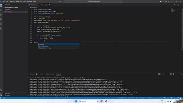 flask sqlalchemy and flask restful api (MIDTERM) смотреть онлайн