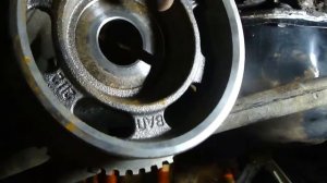 Как установить зубчатый шкив коленвала. ВАЗ 21126. the toothed pulley of the crankshaft.VAZ 21126