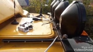 Установка доп.фар (люстры) на КАМАЗ.