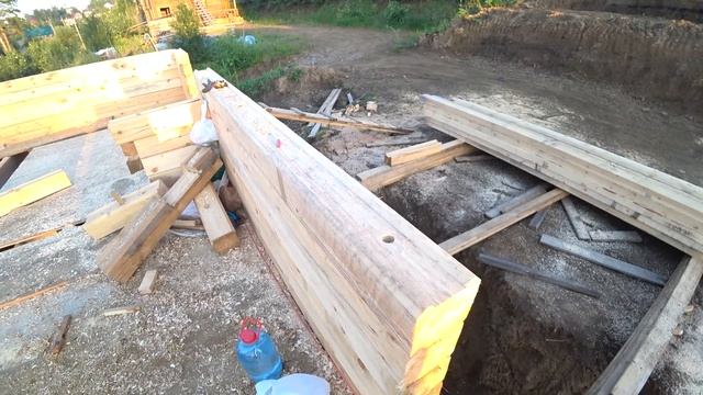 Строительство дома из профилированного бруса смотреть онлайн