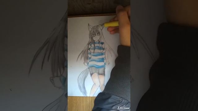 Я рисую аниме кошку девушку часть 2 смотреть онлайн