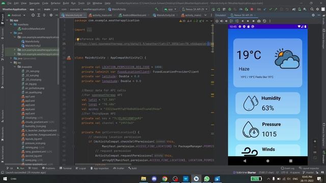 Weather and Air Quality Application integrated with IoT for Android in Kotlin смотреть онлайн