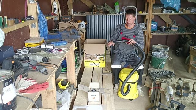 Обзор строительного пылесоса KARCHER WD 2 Plus смотреть онлайн