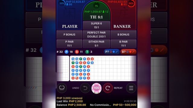 EASY WIN Php.2500 | Baccarat Pattern | 3 Key Factors to win in Baccarat смотреть онлайн
