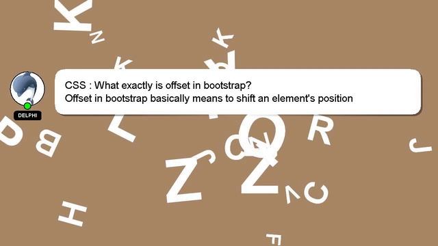 CSS : What exactly is offset in bootstrap? смотреть онлайн
