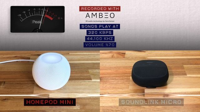 Apple HomePod Mini vs. Bose SoundLink Micro. Audio quality sound test. смотреть онлайн
