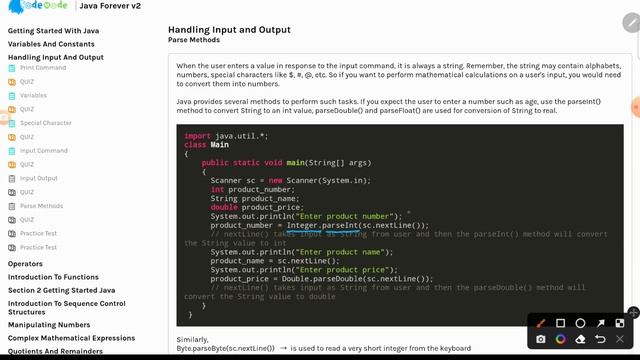 Parsing in Java | String to integer | string to float Java смотреть онлайн