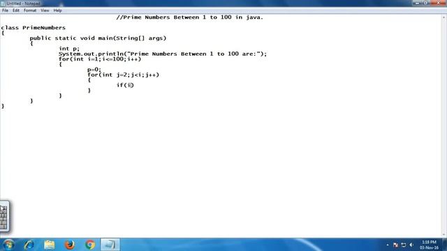 prime numbers from 1 to 100 in java смотреть онлайн