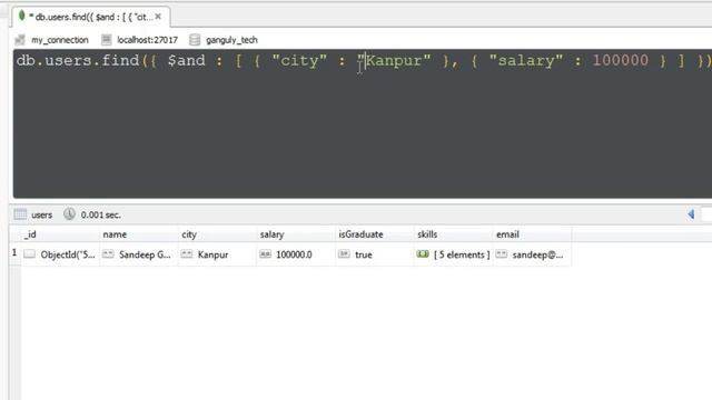 MongoDB Tutorial - 11 - AND & OR Operation In MongoDB - Hindi смотреть онлайн