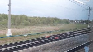 Вид из окна поезда по маршруту  Санкт Петербург   Москва