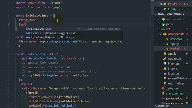 Form Manipulation & Validation - Using Formik & React - Validate Form Using React & Formik смотреть онлайн